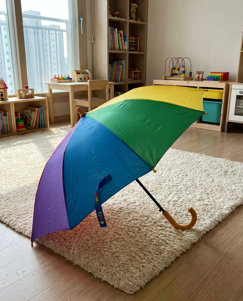 Kids Umbrella in a bright playroom