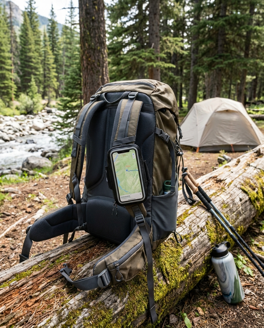 Running Arm Phone Bag in use outdoors