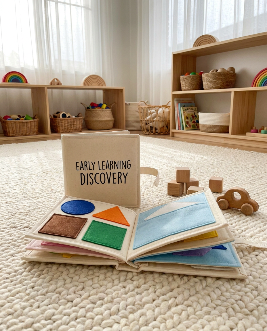 Montessori Book in a child's playroom