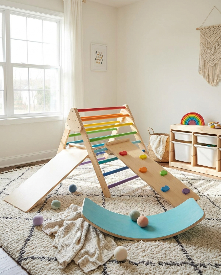 3-in-1 active play toy in a child's playroom