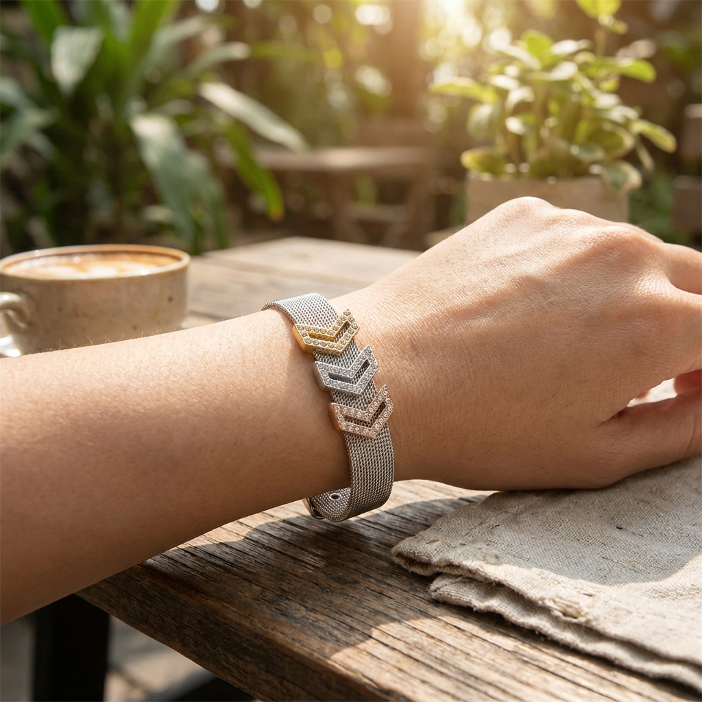 Chevron Pave Bracelet lifestyle