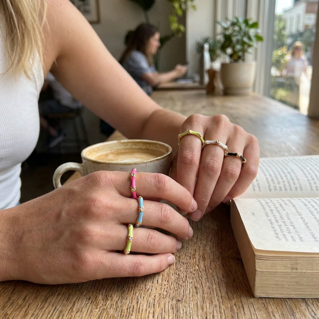Angie Stackable Ring lifestyle