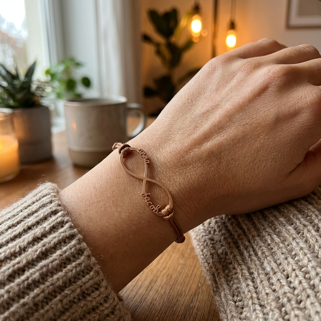 Infinity Bracelet with Kids Names