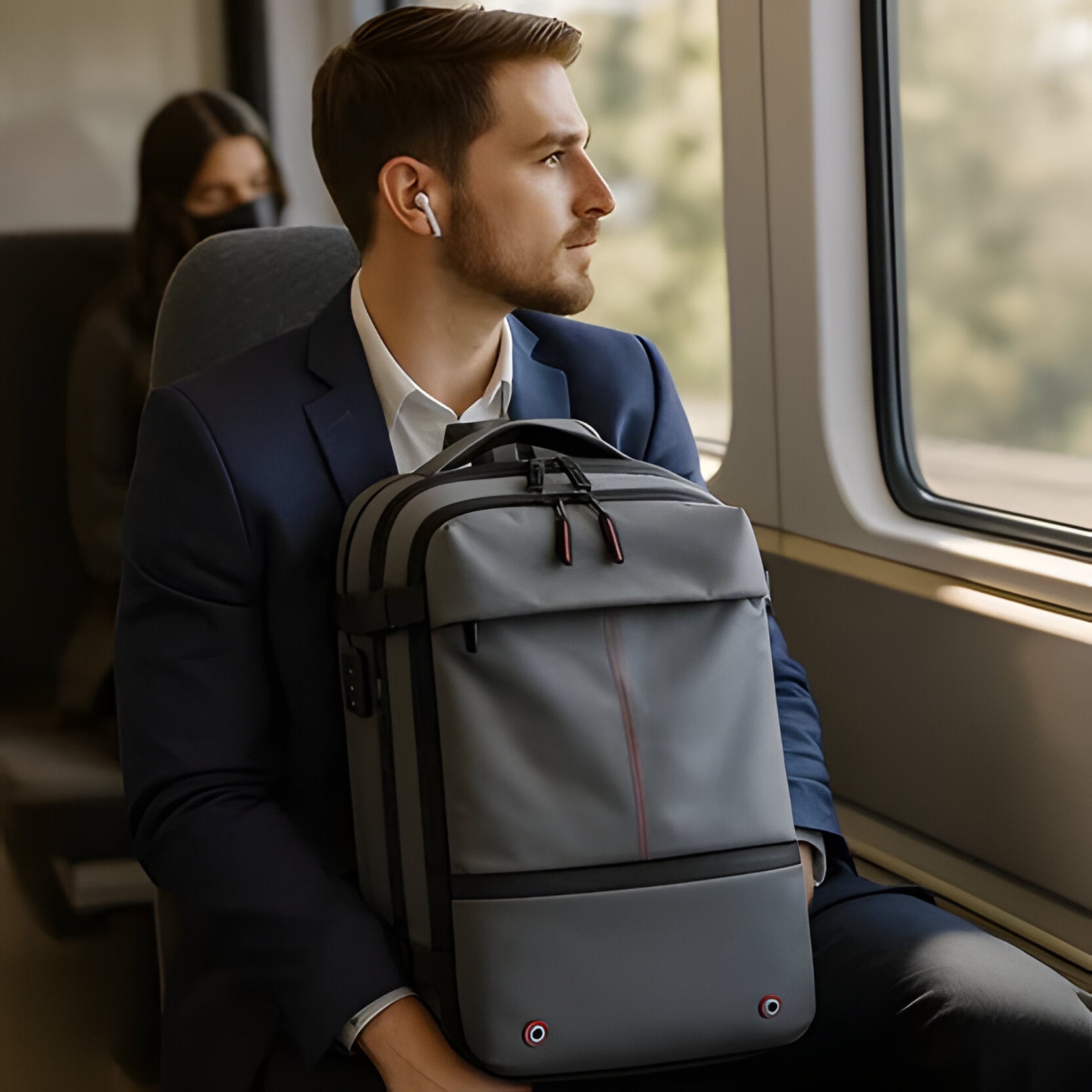 Structured Rucksack with Internal Compression