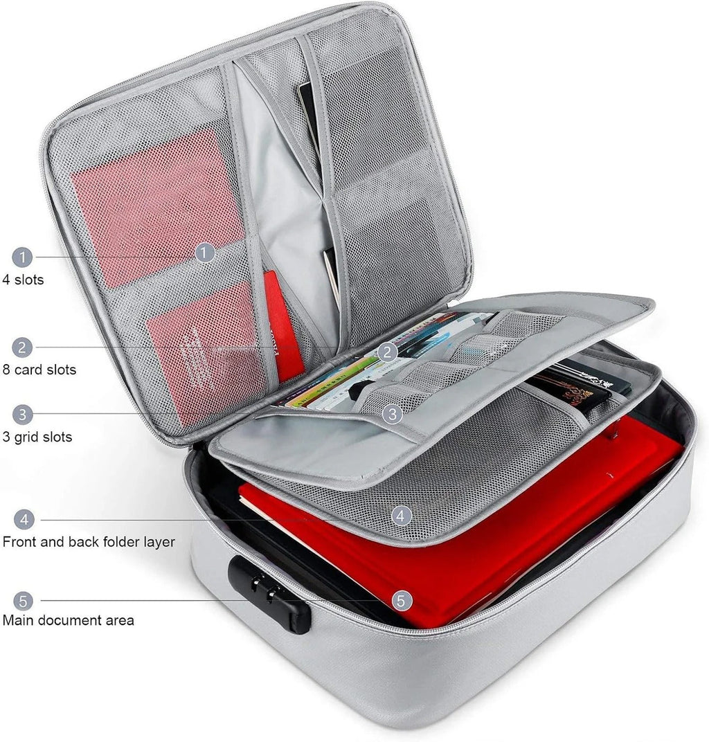 Document Organizer - Multi-Layer Safety Bag with