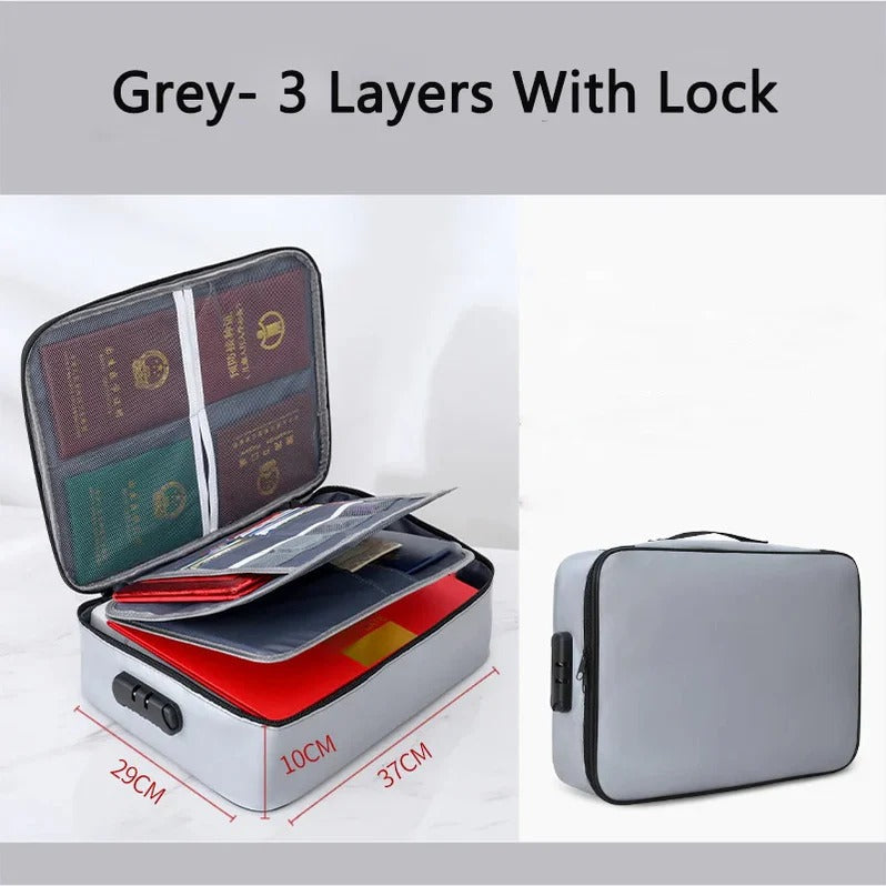 Document Organizer - Multi-Layer Safety Bag with