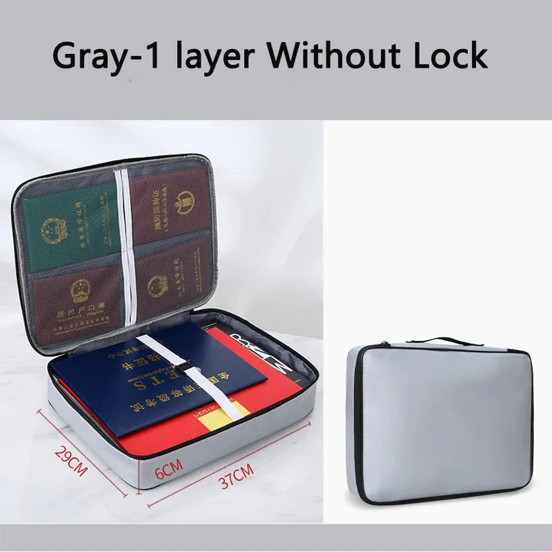 Document Organizer - Multi-Layer Safety Bag with