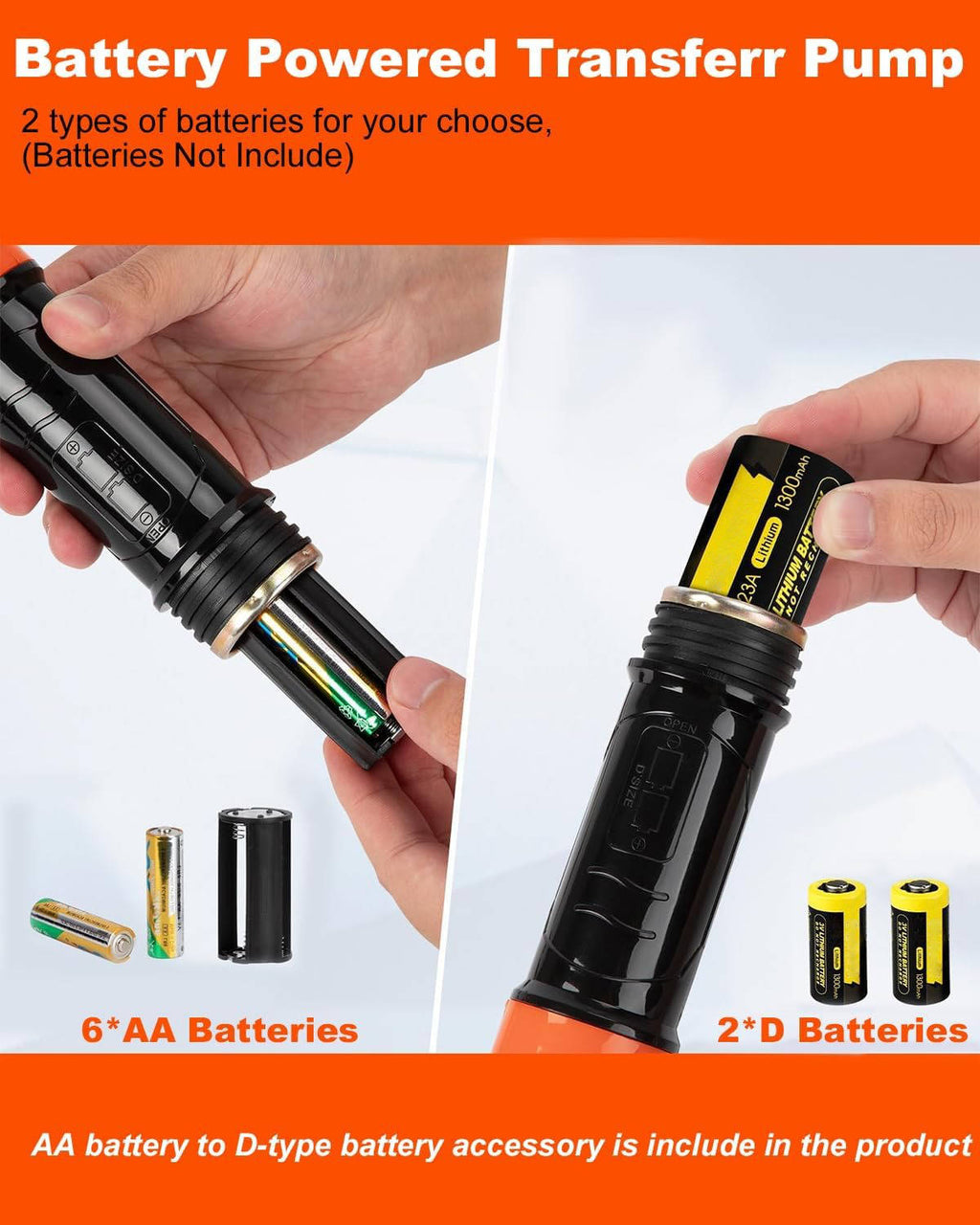 Portable Electric Siphon Pump For Gas, Fuel,