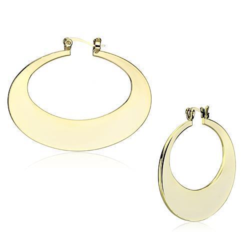 Gold Cutout Hoop Earrings
