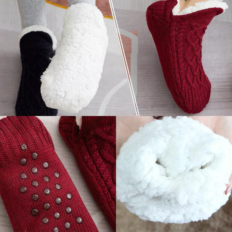 Non Slip Thermal Socks for Women Indoor Warm