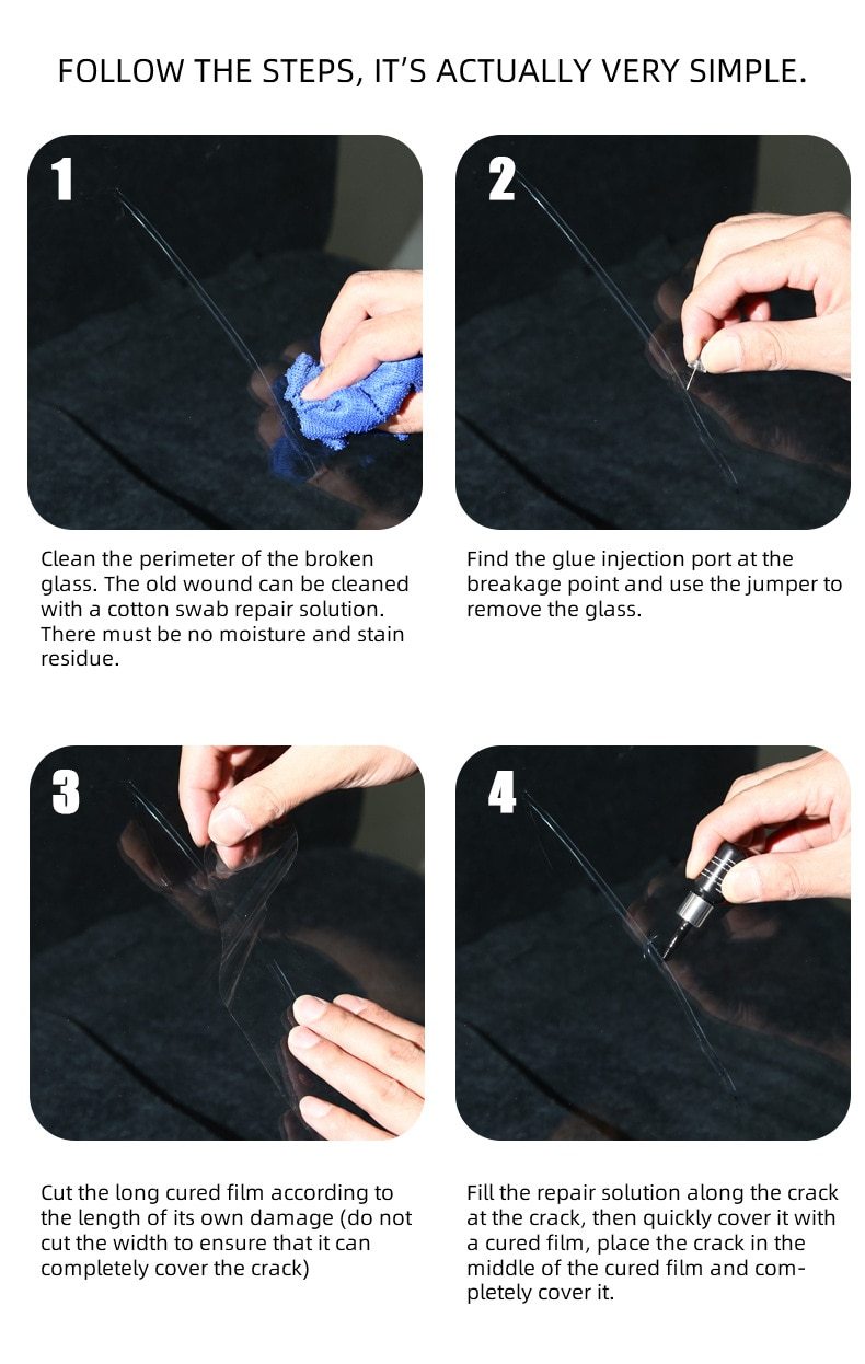 Auto Glass Windshield Repair Kit